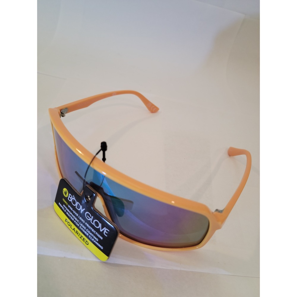Body Glove Sunglasses Unisex SR0325 BG05 Yellow Shield Polarized Mirror Lens